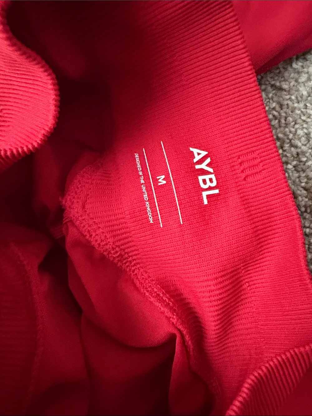 AYBL Red Seamless Crop Bra and High-Waist Leggings - Picture 5 of 5